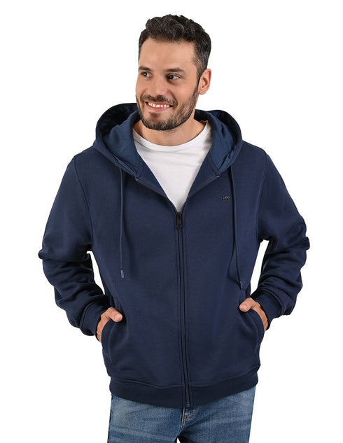 LEE sudadera hoodie estilo urbano para caballero con cierre.